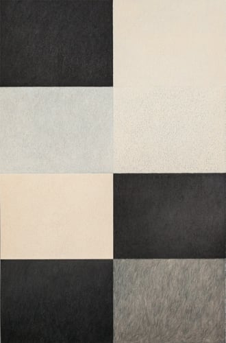 McArthur Binion, Icecicle: Juice, 1976, oil stick, Dixon wax crayon on aluminum, 71 x 45".