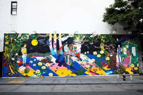 Tomokazu Matsuyama Takes Over Iconic Houston Bowery Wall