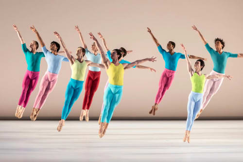 New York City Ballet dancers in Justin Peck’s new evening-length ballet, Copland Dance Episodes. Image courtesy of photographer Rachel Papo for The New York Times