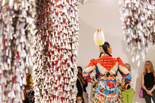 Marie Watt: Sky Dances Light | Acosia Red Elk Live Performance, Kavi Gupta | Washington Blvd | Fl. 1