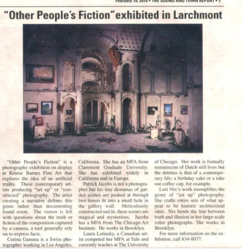 "Other People's Fiction" exhibited in Larchmont