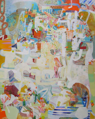 Josette Urso Paintings Translate Cues into Colorful Abstraction