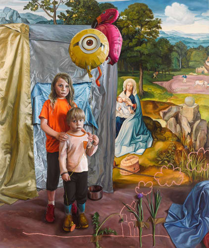 In This Brief Time, Oil on linen, 250 x 220cm, 2019