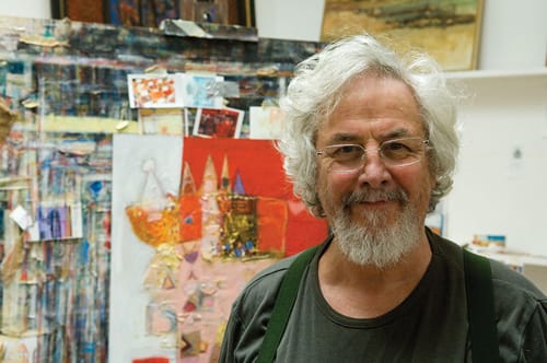 Charles MacQueen in his studio