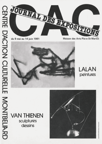 LALAN paintings – VAN THIENEN sculptures-drawings, Exhibition Brochure