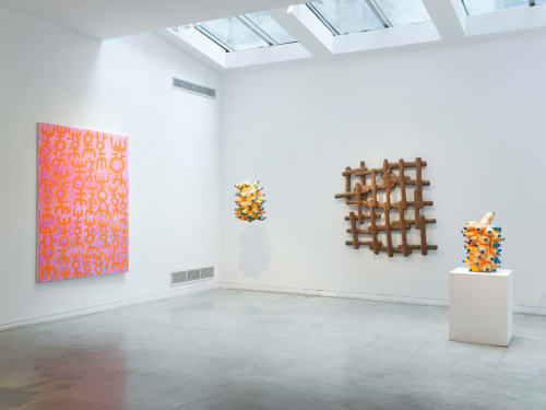 Installation view of Mohamed Ahmed Ibrahim, Mixed Lines (2020), Aicon Art Gallery, NYC