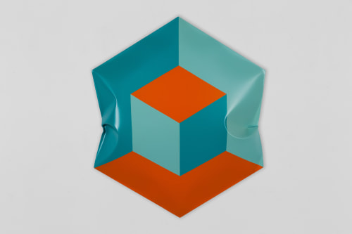 Shaikha Al Mazrou Untitled, 2019 Wet coated steel 100 x 86 x 25 cm