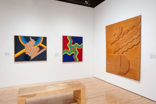 Installation image of ''Taking Shape: Abstraction from the Arab World, 1950s–1980s.'' Photo: Nicholas Papananias. Courtesy Grey Art Gallery, New York University