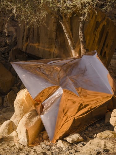 Shaikha Al Mazrou, 'Measuring the Physicality of Void', Desert X AlUla, 2022. Photo by Lance Gerber.