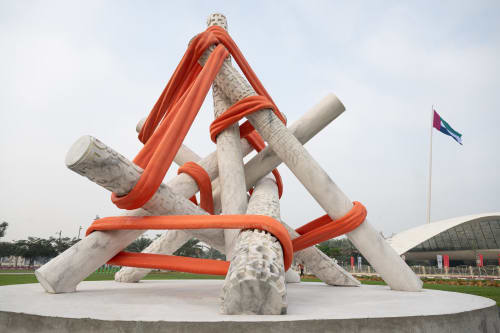 ‘Union of the Artists’ installation, commissioned by Dubai Culture in collaboration with Art Dubai. Photo by Cedric Ribeiro/Getty Images for Art Dubai, 2024.