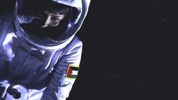 Larissa Sansour, 'A Space Exodus', 2009, Video (5' 24''). Courtesy of the artist and Lawrie Shabibi.