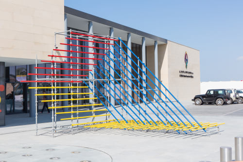 Shaikha Al Mazrou. Stand Here. Public Installation.