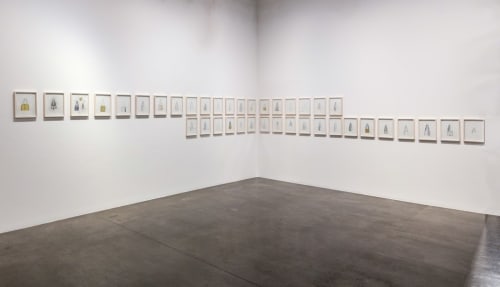 Installation view of Lawrie Shabibi’s booth at Art Basel in Hong Kong, 2016.