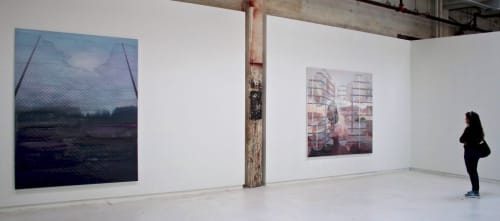 Installation view of Driss Ouadahi's solo 'Breach in the Silence' at Hosfelt Gallery, SF, CA, USA