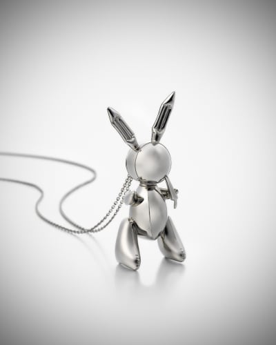 "Rabbit" Pendant, 2005-2009, Rabbit Pendant, 2005-2009, platinum (PT 950) & chain with perspex case and wood crate, edition of 50 + 5 AP