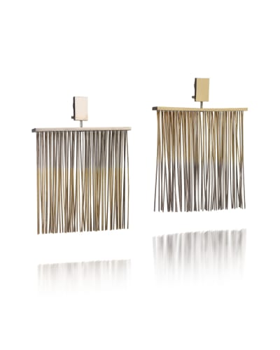 "Penetrabile" (JS/1) Earrings, 1968 (2011), 9k white & red gold with clips and supportive ear hooks (not pictured), edition of 25