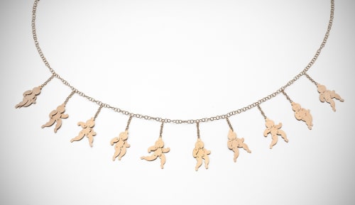 Bill Copley, Chaìne pour une Femme Enceinte, conceived 1972, executed 2013, 18k rose gold, edition of 9