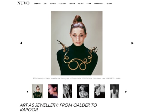 Art As Jewellery: From Calder to Kapoor