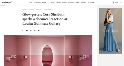 Glow getter: Cora Sheibani sparks a chemical reaction at Louisa Guinness Gallery