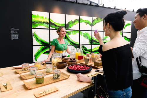 Mamakan serving tasters of 'Treasure Island' at the National Museum of Singapore