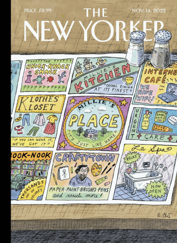 Roz Chast The New Yorker Cover, Nov. 2022.