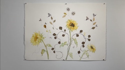 Floral paintings by Marilla Palmer