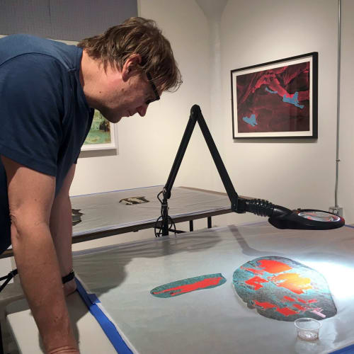 John Brinton Hogan in his San Diego studio.