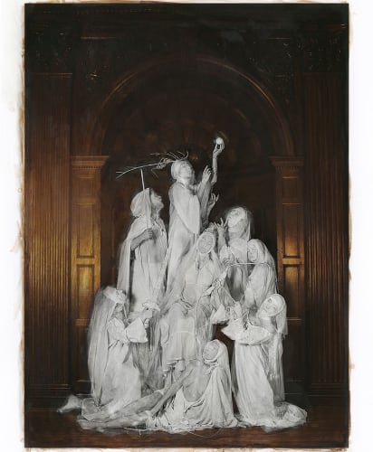 © Katie Eleanor, An Act in which Herne is Hunted, 2018 - Hand-coloured photographic print