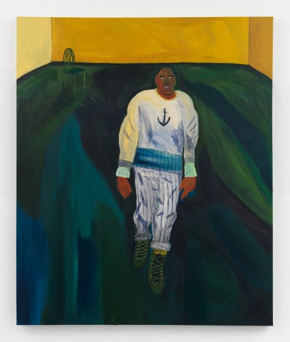 "MYSTICAL FOREST TROOPER," 2017, ACRYLIC ON CANVAS. PHOTO: MATTHEW KROENING, COURTESY OF THE ARTIST AND ALMINE RECH