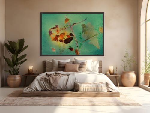 A 'ChromaLuxe' HD metal print brings your interior space to life.