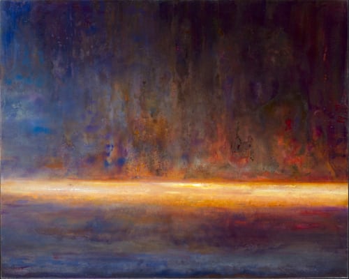 Minute 4, 2019 Egg tempera on gesso board 34 x 42 cm