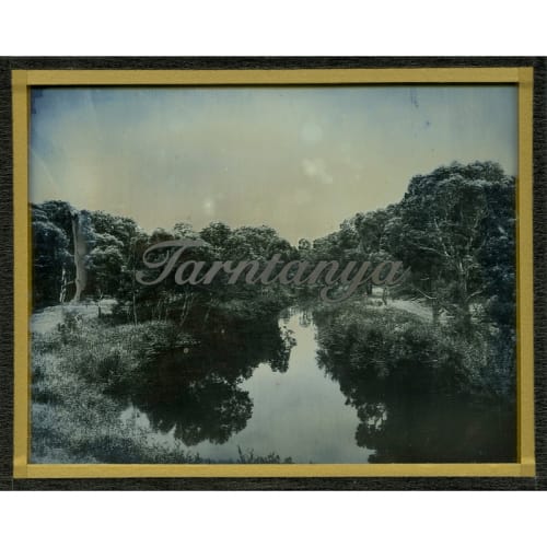 James Tylor, We Call This Place (Tarntanya), 2020 daguerreotype with engraved text 10 x 12.5 cm