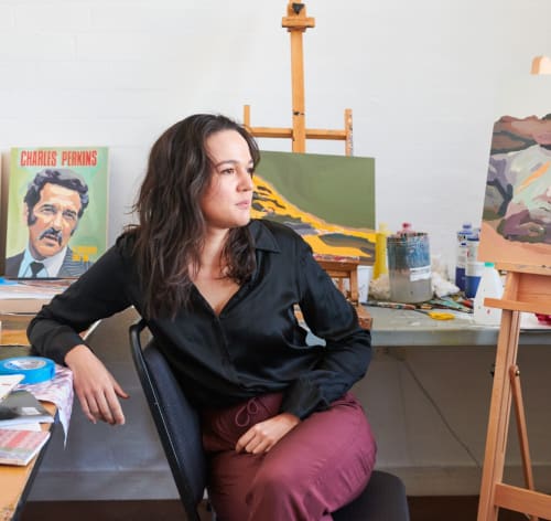 Thea in her studio.