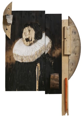 Nestor Engelke. Wooden Dutch portrait number 9, 2022