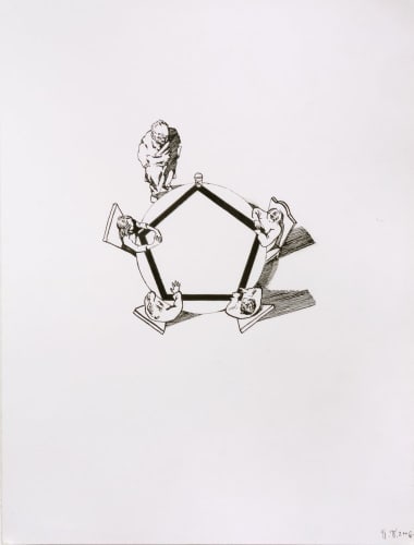 Pavel Pepperstein #1 from the series "Swastika and Pentagon", 2006