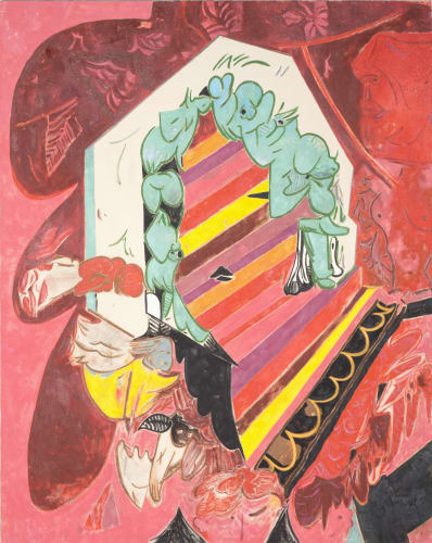 Scott Anderson, Paula Dean Cameo (2015). Oil and oil crayon on canvas, 60 x 48 inches. Courtesy of the artist and Philip Martin Gallery, Los Angeles.