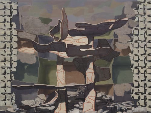 Daniel Dove, Puzzler (2018). Oil on canvas, 44 x 59 inches.