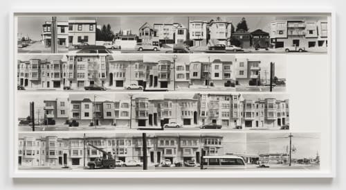 Lew Thomas, 34th Avenue Between Geary and Clement (1972). 24 gelatin silver prints, mounted and framed, 22 3/4 x 44 inches.