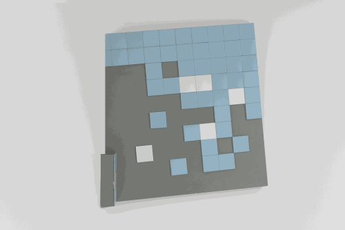 Mehmet Ali Uysal Don't abondon me series 2019 Metal,tile 100 x 100 x 22 cm