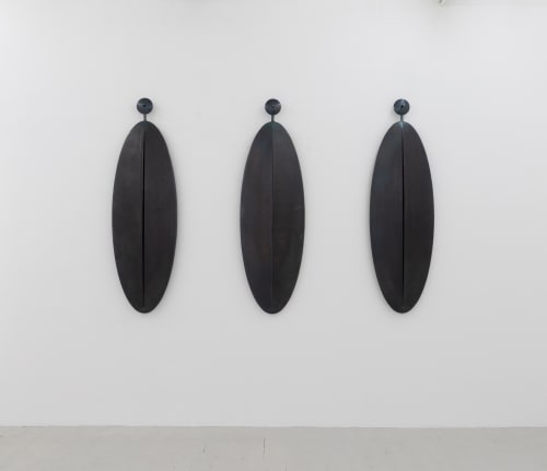 Osman Dinc Africa Africa, 2009 Tempered steel 165 x 50 x 10 cm /each 3 pieces