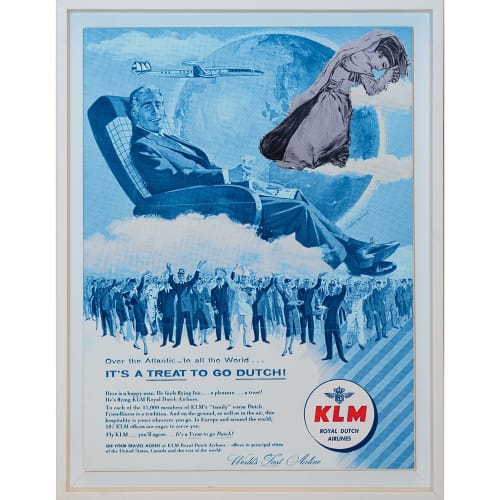 Bon Voyage, KLM, 2017, Digital print on canvas, 46 x 36 cm