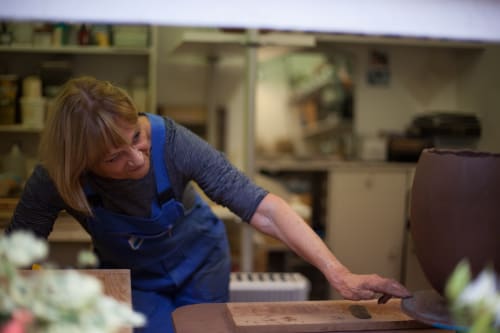 Gabriele Koch in her studio