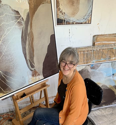 Sara Dudman in her studio