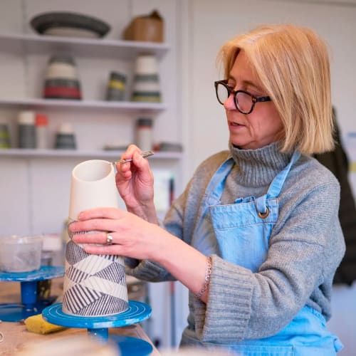 Lara Scobie in her workshop