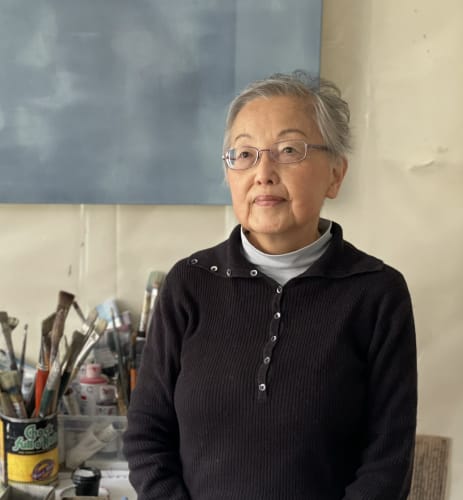 Masako Tobita in her studio