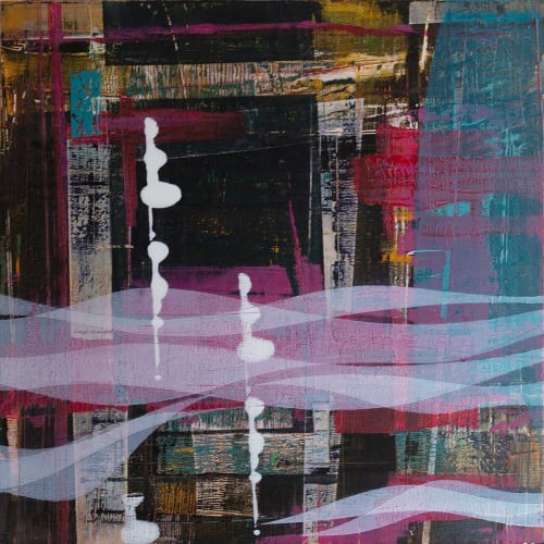 'Sailing to Byzantium 2' oil on board