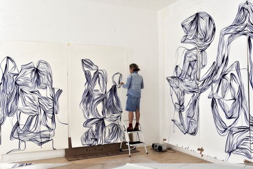 Tanya Ling in her studio, photo credit: Kevin Foord
