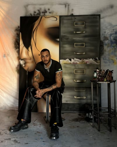 Mattia Guarnera-MacCarthy at his studio, 2024