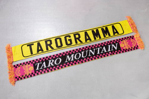 "Taro Mountain" Scarf accompanying the exhibition "The Thing Beyond: Adventures in Tarogramma" Damien Cifelli at PULPO GALLERY