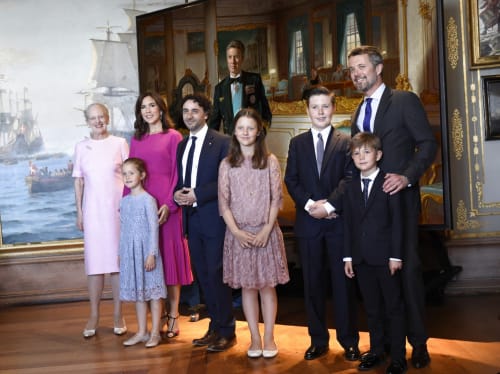 HRH Crown Prince Frederik of Denmark unveiling his portrait